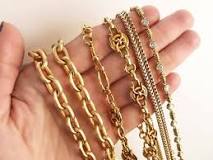 ¿Cómo se llaman los tipos de cadenas de oro?